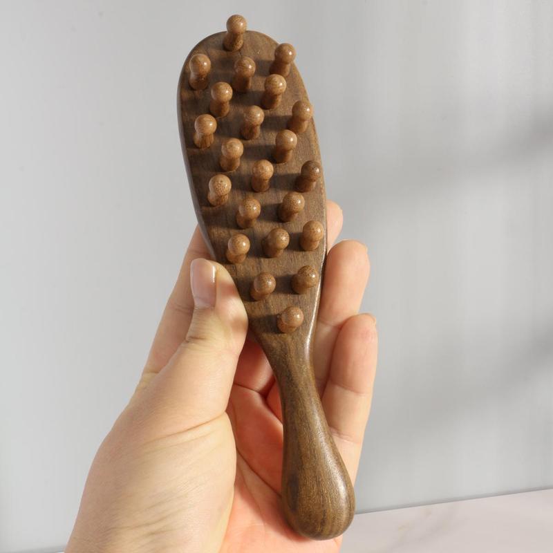 Wooden Massage Comb, 1 Count Scalp Massager, Large Wide Tooth Head Scalp Meridians Scraping Massage Comb, Hair Care & Styling Tool for Home & Salon Use