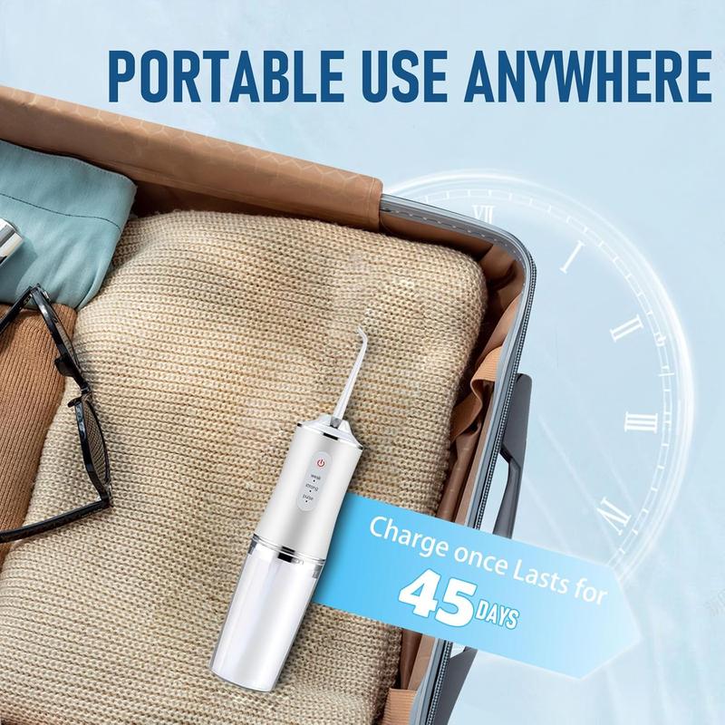 Water Flosser, Portable Rechargeable Oral Irrigator – 4 Modes, USB Charging, Teeth and Gum Health,Ideal for Home & Travel