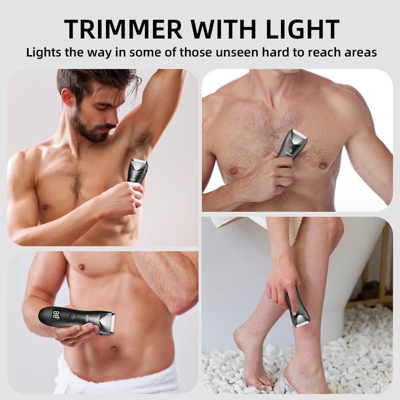 Personal Care Appliance for Men Shaver Body Clipper Ultimate Male Multifunctional Portable USB Rechargeable Men Electric Groin Hair Trimmer Legs Underarm Public Hairs barber