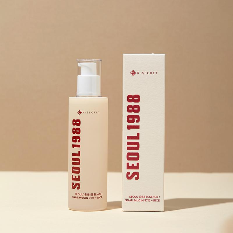 [KSECRET OFFICIAL STORE] SEOUL 1988 ESSENCE : SNAIL MUCIN 97% + RICE 100ml   3.38 fl oz.