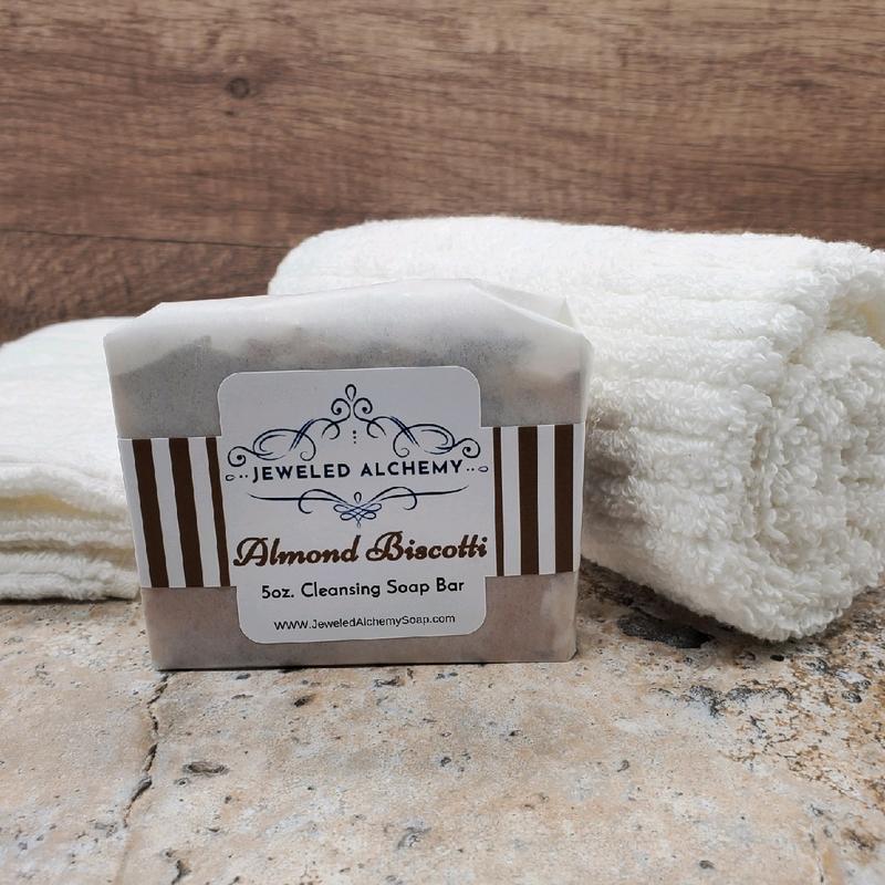 Almond Biscotti 5oz. Artisan Soap | Self Care | Skin Care Aroma Body Care