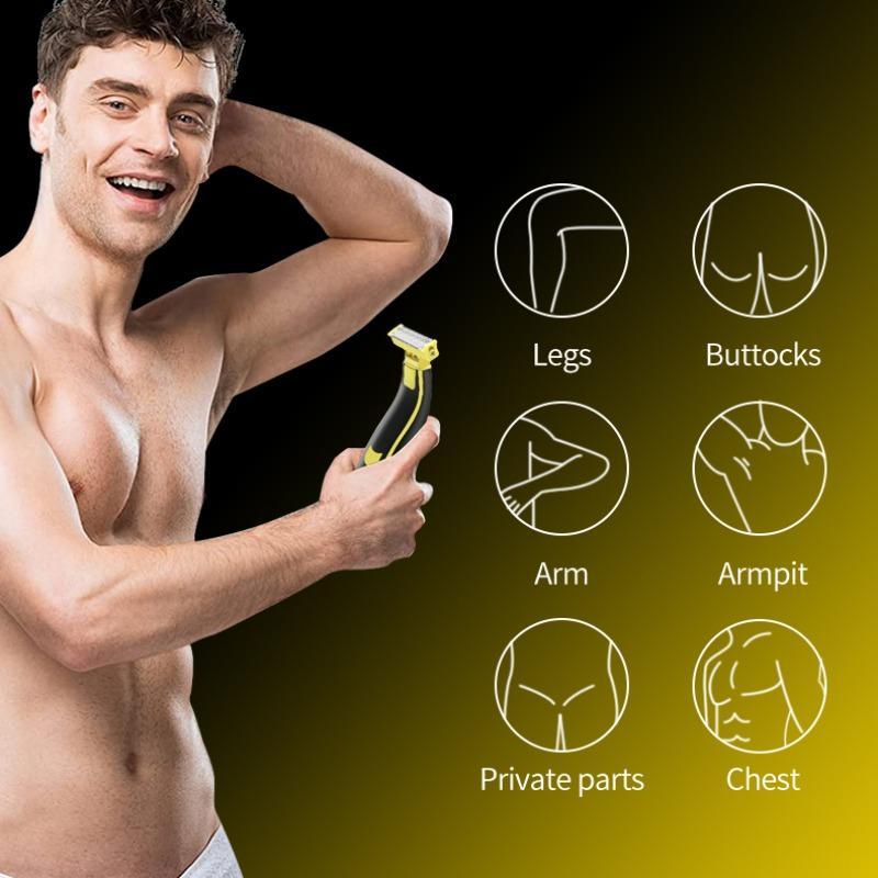 Men's Body Hair Trimmer Kit, 1 Box Waterproof Wet and Dry Use Hair Trimmer & Accessories, Personal Care Appliances for Men