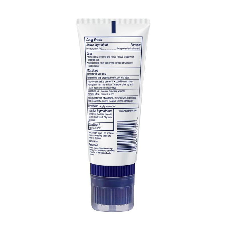 Aquaphor Healing Ointment Advanced Therapy Skin Protectant with Touch-Free Applicator for Dry, Cracked Skin, 3 Oz Tube