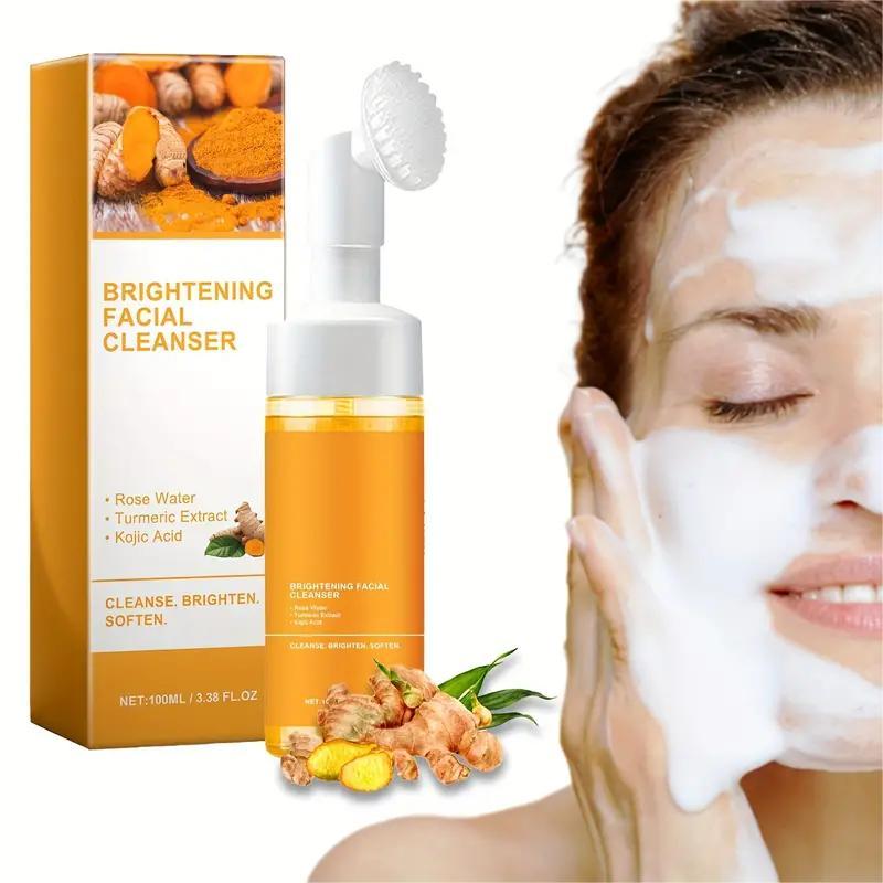 Turmeric Wash and Care two PieceSetTurmericCleansing Mousse, Turmeric SoapFacialCleansing Skincare FacialCleansing CleanserFacial Wash