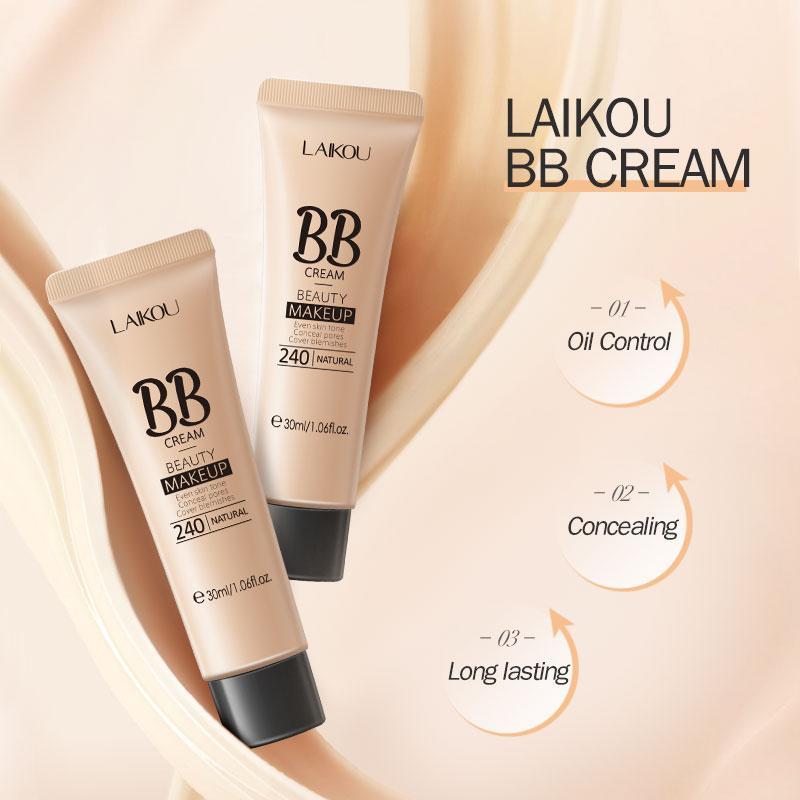 Long-lasting Foundation Cream, Moisturizing Lightweight Concealer Foundation, Full Coverage Flawless Makeup Cream, Makeup Base Primer for All Skins