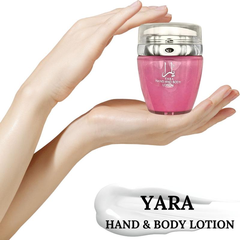 YARA Hand & Body Lotion 45ML (1.53 OZ) By Ard Al Zaafaran | Ultra Moisturizing, Skin-Nourishing, Replenishes Dry Skin, Sweet Fragrance. Body Care Floral