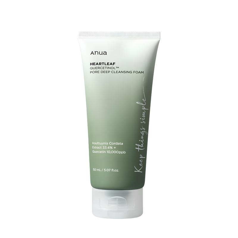 Anua - Heartleaf Quercetinol Pore Deep Cleansing Foam (150ml) Facial Cleansing, BHA, Hyaluronic Acid, Comfort Facial Wash, Skincare Skin Repair