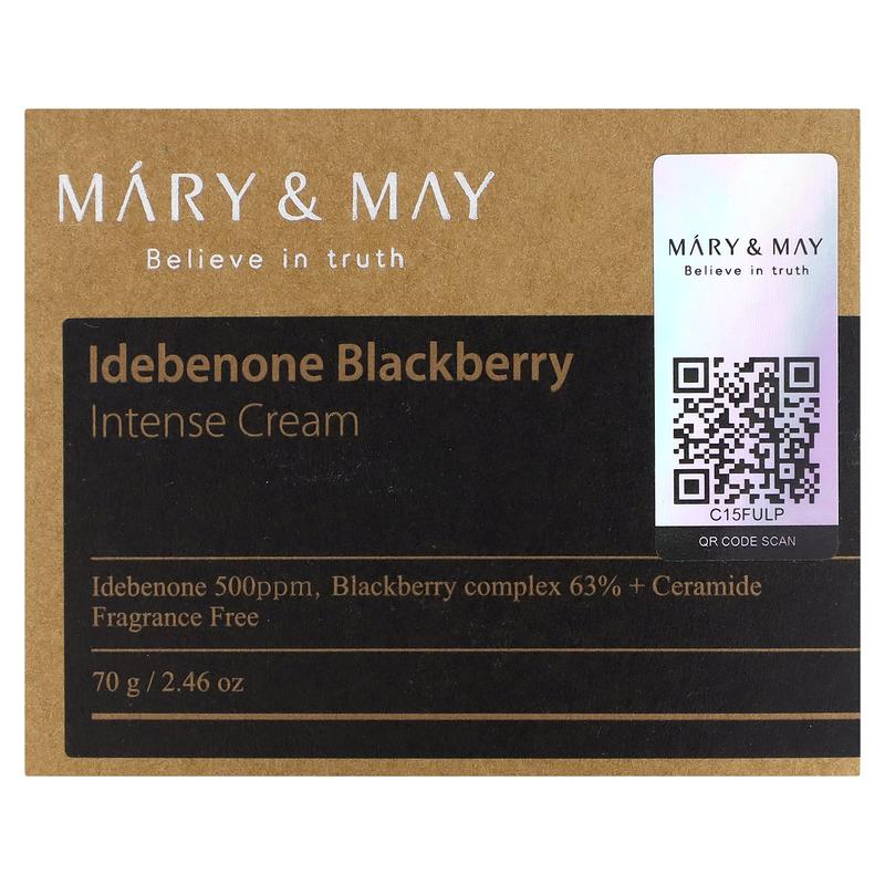 Mary & May Idebenone Blackberry Intense Cream, 2.46 oz (70 g)