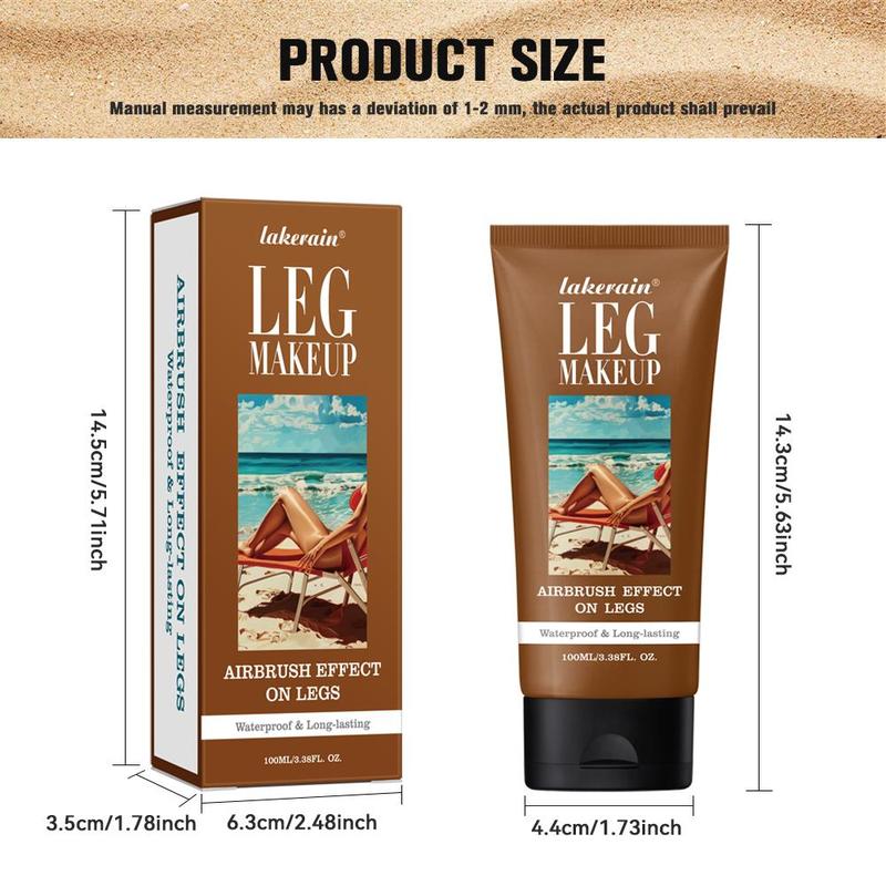 Waterproof Leg Makeup Lotion, Long Lasting Leg Makeup Cream, Transfer Proof Lotion, Beauty & Personal Care Product for Women & Girls