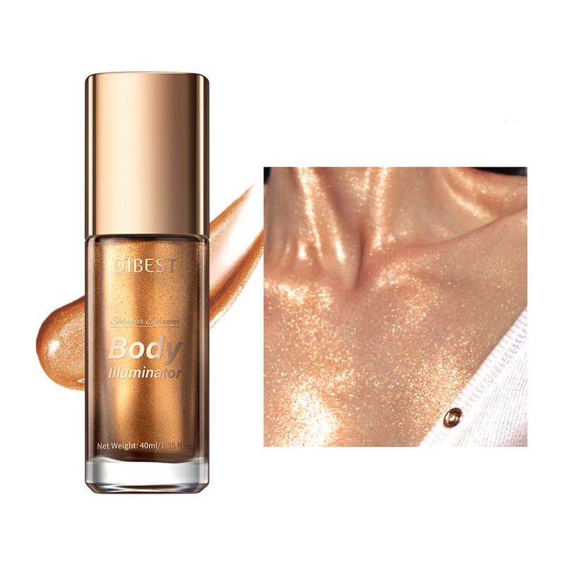 Shimmering Liquid Highlighter, Pearlescent Makeup Illuminator for Face & Body, High Gloss Highlighter Makeup Products for Women