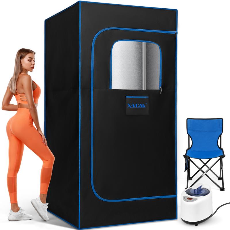 Sauna Box, Portable Steam Sauna, Portable Sauna for Home, Sauna Tent with 2.6L Steamer, 9 Levels, 2.6’ x 2.6’ x 5.9’