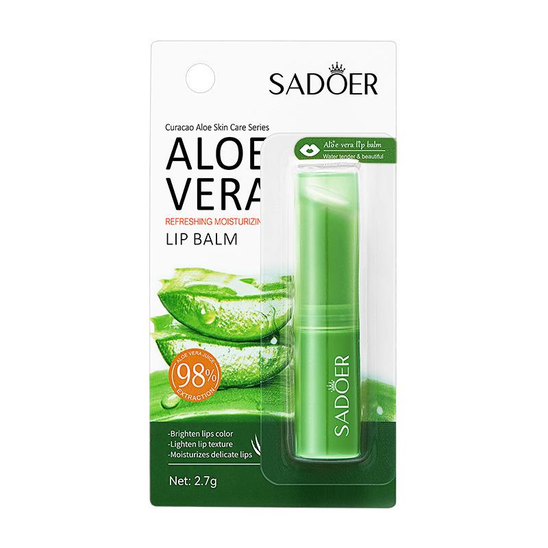 SADOER 98% AloeVera lip balm Moisture Skincare Intensive Nourishing Comfort Moisturize