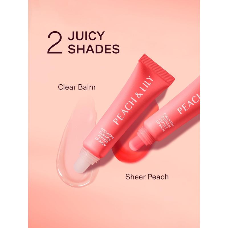 [Peach & Lily] Collagen Peptide Lip Balm (2 Shades) - Hydrating Skincare & Smooth Lip Cream