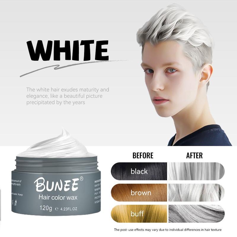 Hair dye wax, color-changing hair products, suitable for hair under 4 inches long, a variety of colors are available