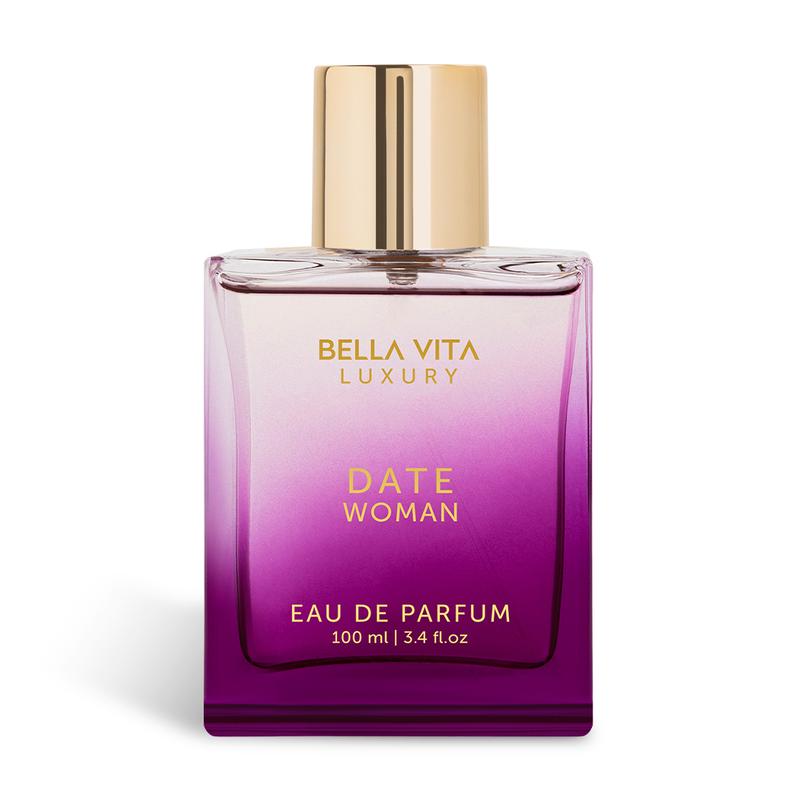 BellaVita Luxury's Date | Eau De Parfum (EDP) | Perfume for Women | Pink Pepper, Red Fruit & Jasmine | Fruity & Spicy | Long Lasting