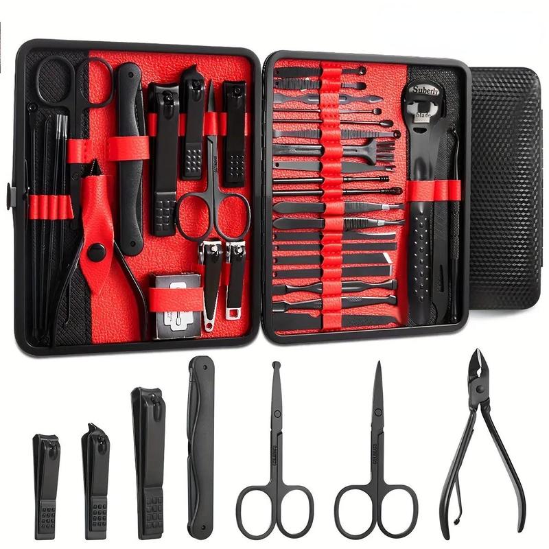 Manicure Set with Storage Case, Summer Portable Multi-functional Nail Clipper Set Pedicure Care Tools, Nail Kits Nail Grooming Care Tools, Nail Care Products