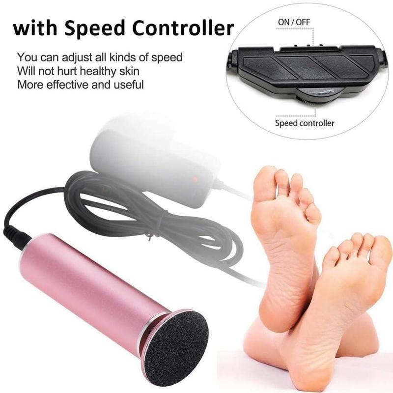 Electric Foot Callus Remover with 60packs Sandpaper Disk, Professional Electric Foot File Pedicure Tool Foot Sander for Feet Dead Skin.