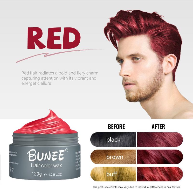 Hair dye wax, color-changing hair products, suitable for hair under 4 inches long, a variety of colors are available