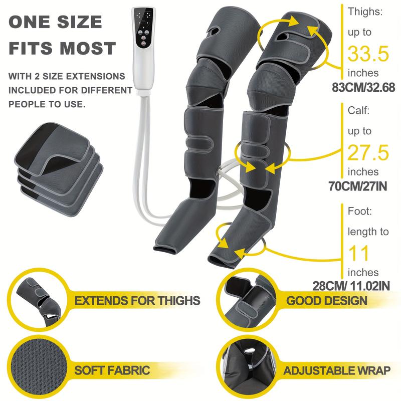 Foot And Leg And Calf Compression Massager For Circulation - With Heat And Compression For Pain Relief, Gifts For Women Men, Mother's Day Gift Mother's Day Gift Father's Day Gift