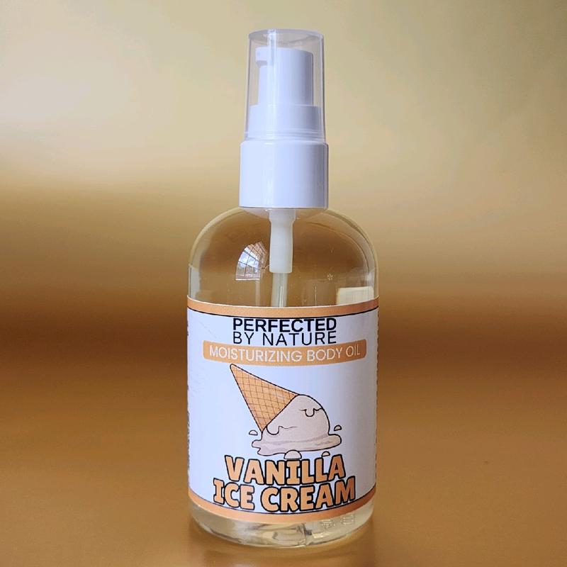 Body Oil Vanilla Ice Cream - Nourishing Moisturizer for Ultimate Comfort and Body Care