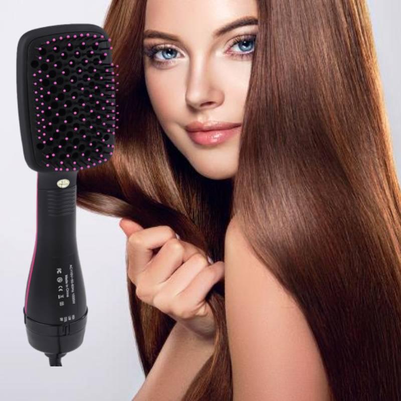 2 in 1 Multifunctional  Anion Hair Dryer Brush Comb Styler Hairdressing Tool US Plug Comfort