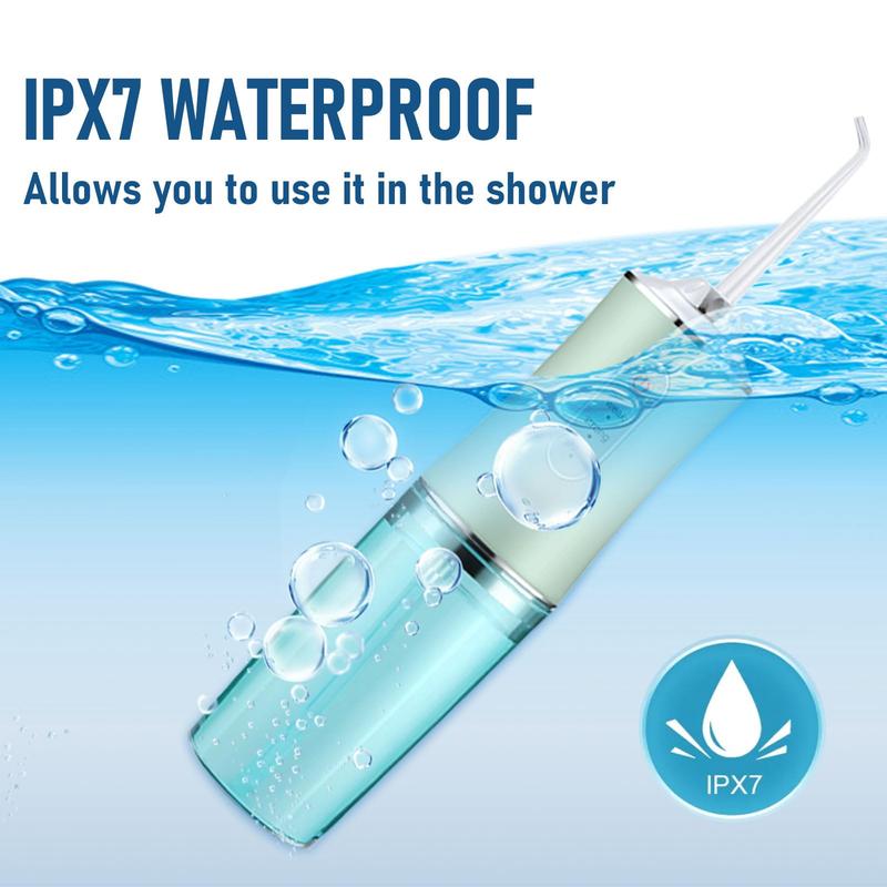 Water Flosser for Teeth, Rechargeable, 3 Modes, IPX7 Waterproof, Perfect for Travel & Home Use