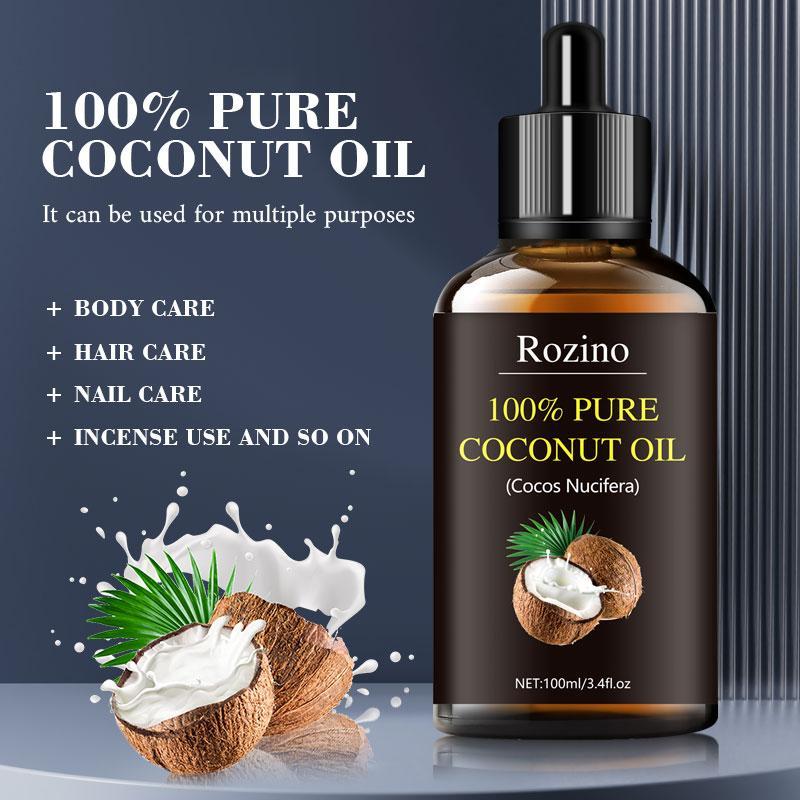 Coconut Body Oil, Deep Nourishing & Hydrating Beauty Essence Oil, Skin Care Products