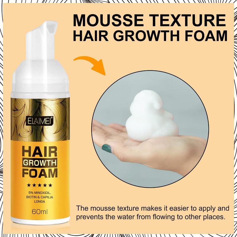 Minoxidil Foam (5%) for Hair with Added Comfort Hair Care Serum