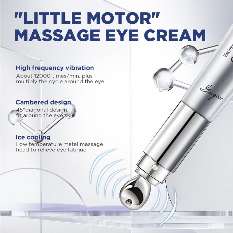 Wrinkle Eraser Massaging EyeCream[Vegan]lMulti-Peptide Firmingand Electronic Massager ComfortRepair Skin Skincare eye balm