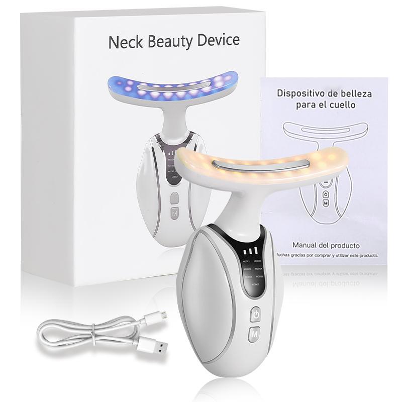 7 Color LED Light Facial Massager, Multifunctional Neck Accessories, Professional Facial Beauty Instrument for Women & Men