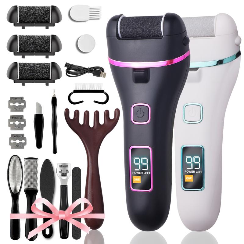 2025 New 19-in-1 Electric Foot Care Tool with Antler-Shaped Massager – Smooth & Refresh