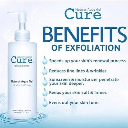 Cure Natural Aqua Exfoliating Gel for Gentle Skincare Comfort