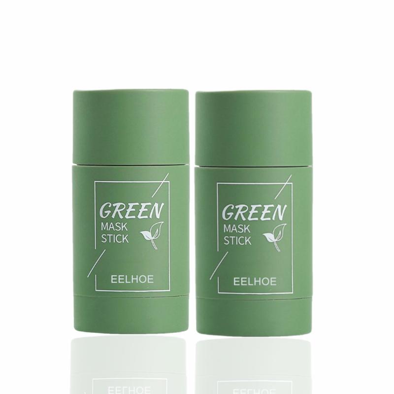 Green Tea Facial Mask Stick, Summer Moisturizing Face Mask Balm, Hydrating Face Mask Stick for Women & Men