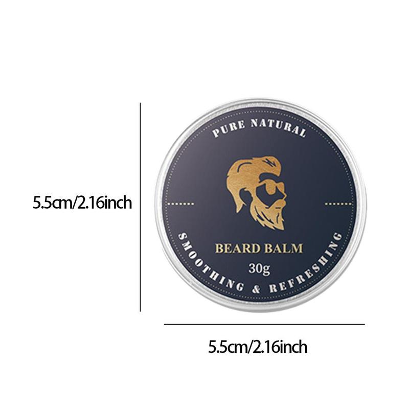 1 Count Men's Beard Care Balm , 30g Portable Sculpting & Nourishing Beard Oil Solid