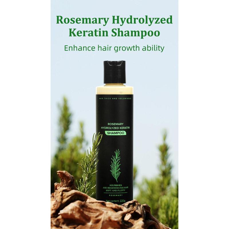 Rosemary Leaf Oil & Hydrolyzed Keratin Shampoo-Nourishes and Regenerates Hair-Soft and Fluffy for Men and Women Cleansing Conditioner,Haircare Nourishing onion shampoo hair growth