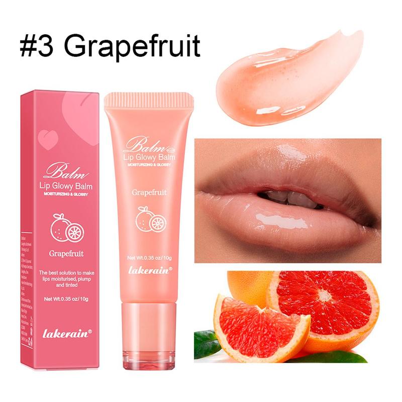 Fruit Flavor Lip Moisturizer, Hydrating Lip Oil Lip Stick, Lip Care Product for Women & Girls, Lip Treatment, Skincare Cosmetic Products