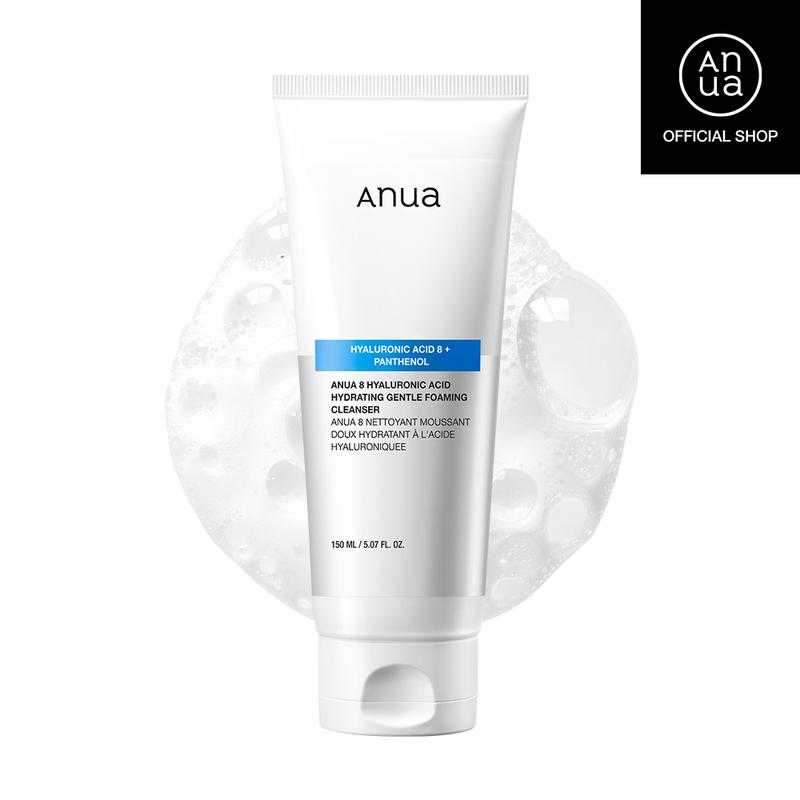 [Anua Official Shop] Hydrating Gentle Foaming Cleanser, Korean Face Wash for Dry Skin, Daily Facial Cleanser, Korean Skincare (150ml 5.07fl oz.)