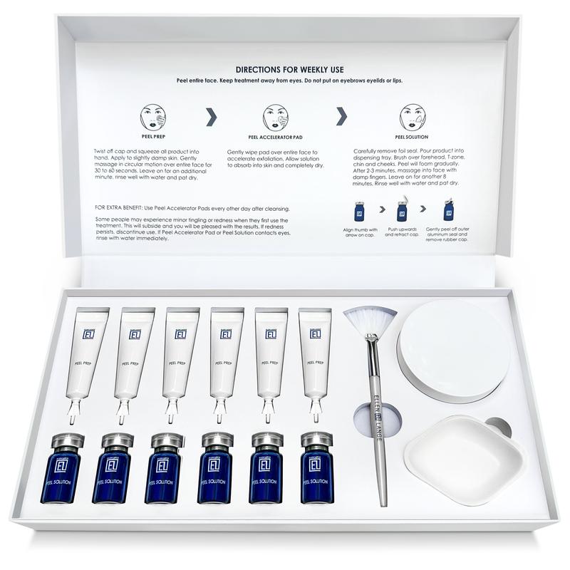 Ellen Lange Retexturizing Peel Rejuvenate and Repair Glycolic Skincare Facial Treatment Kit