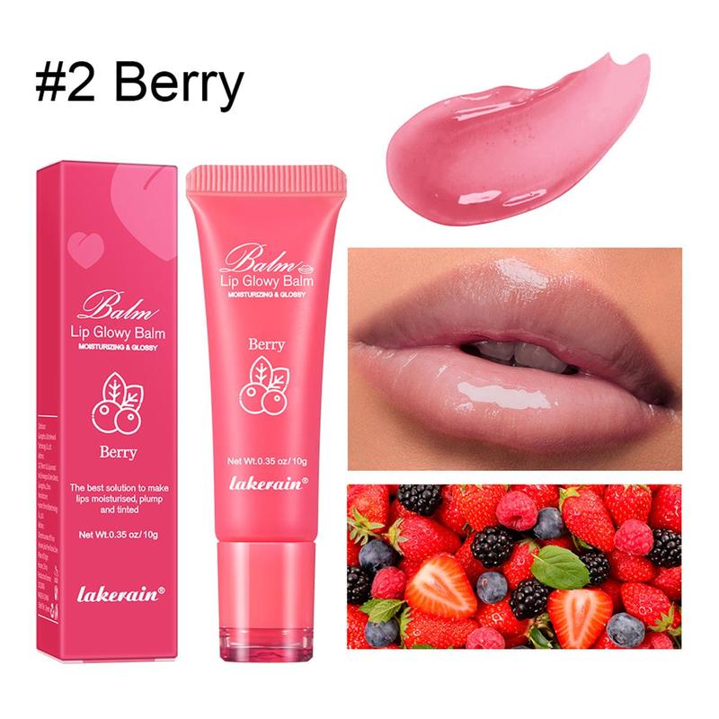 Fruit Flavor Lip Moisturizer, Hydrating Lip Oil Lip Stick, Lip Care Product for Women & Girls, Lip Treatment, Skincare Cosmetic Products