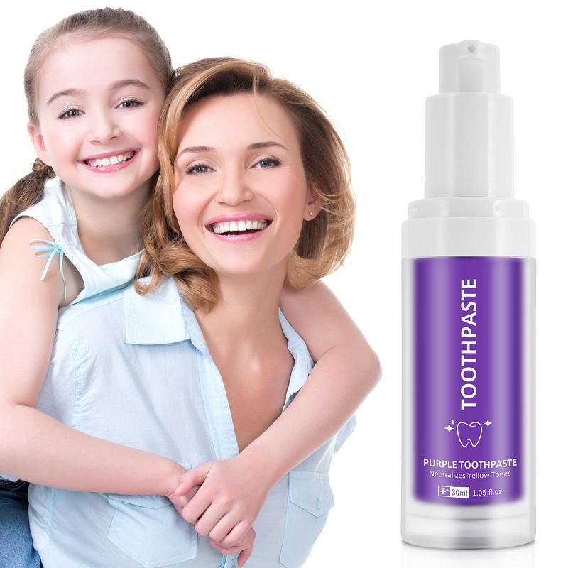 Purple Toothpaste, 2 Counts Teeth Brightening & Stain Removal Toothpaste, Oral Care Toothpaste for a Brighter Smile