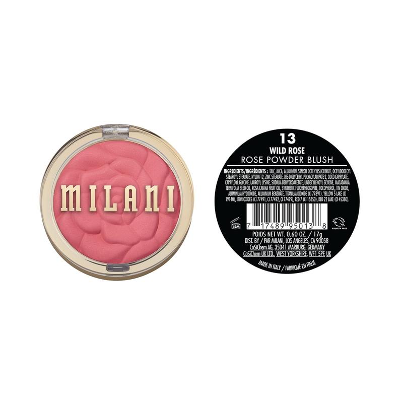 Rose Powder Blush - Wild Rose (0.6 Ounce) Cruelty-Free Blush - Shape, Contour & Highlight Face with Matte or Shimmery Color Makeup Apple