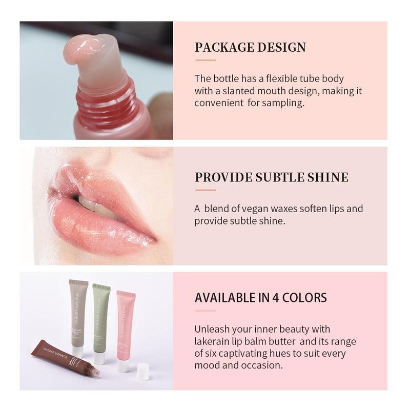 Lip Butter Balm, 3 Counts set Moisturizing Lip Balm, Hydrating Lip Care Product for Women & Girls, Plumping Lipstick, Lip Moisturizer, How To Be Pretty