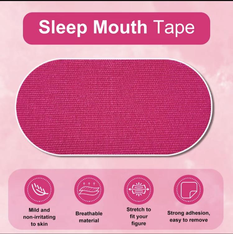 Breath Patch Closed Mouth Patch Sweet Sleep Comfortable sleep aid Mouth Tape - one month supply mouth tape, sport accessories, 60 Strips, Anti Snoring Mouth Sticker, Mouth Tape for Sleeping ,anti-snoring mouth tape