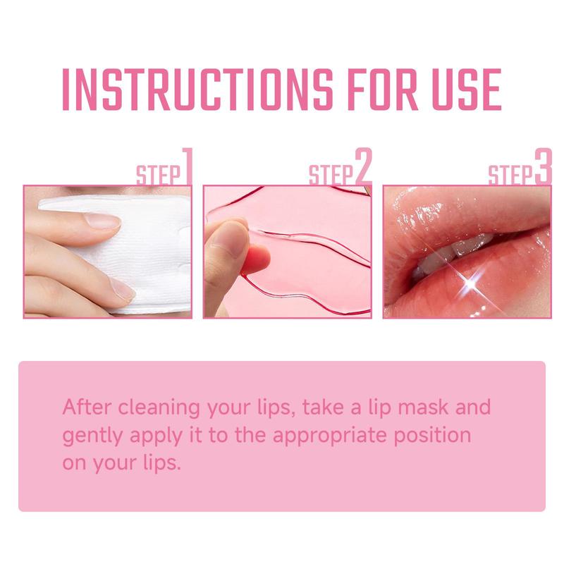 Collagen Lip Mask, Moisturizing Lip Mask, Hydrating Lip Care Mask, Lip Care Product for Women & Girls, for Dry Cracked Lips, Christmas Gift