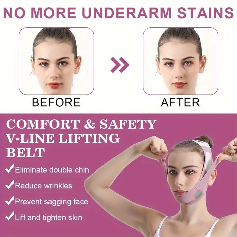 V Line Lifting Mask Face Strap Double Chin Reducer, Comfort Graphene Face Skincare Lifting Belt for Women and Men, Adjustable V Shaped Facial Exerciser, Beauty & Personal Care, Skincare Tools, Face Sculpting Tool, New Year Gift, Christmas Gift