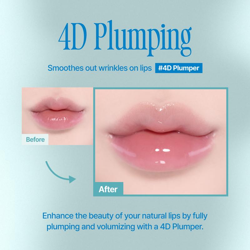 fwee 4D Voluming Plumper | Lip Gloss, Glassy Plumper, Soothing Cooling, Moisturizing finish