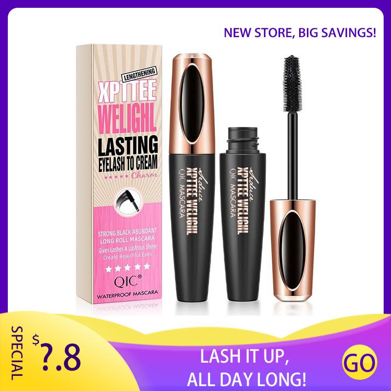 QIC XPTTEE Long-Lasting Mascara for All Lash Types, Waterproof Eyelash Cream, Volumizing and Lengthening Formula Makeup Cosmetic Makeup Cosmetic