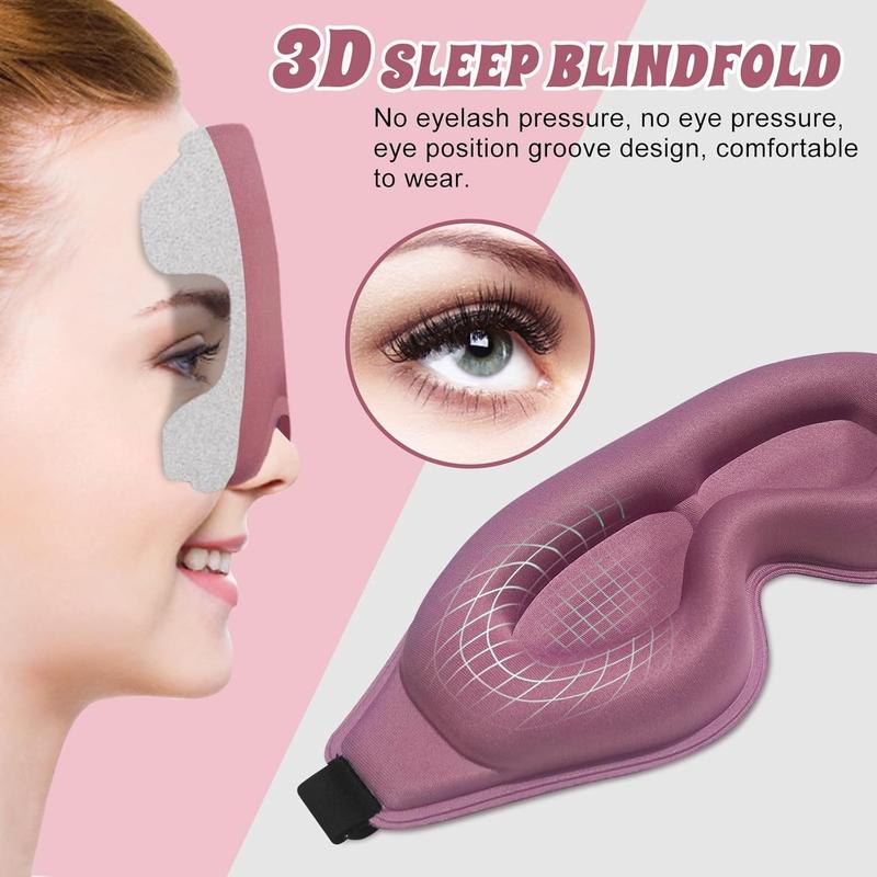 3D Advanced Eye Mask for Sleeping, Ultra Delicate Soft Skin Friendly Eye mask,99.99% Blackout Sleep Eye Mask for Sleep, Eyelash Extension Sleep mask, Sleeping Eye Masks for Men and Women