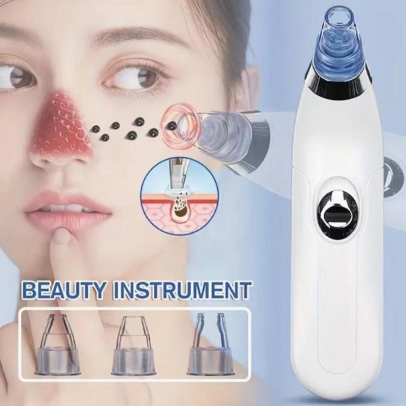 Blackhead Remover Pore Vacuum,4 Suction Heads,3 Strength,USB Rechargeable Blackhead Vacuum Kit-Facial Pore Cleaner Electric Acne Extractor Tool Rechargeable Electric Comfort