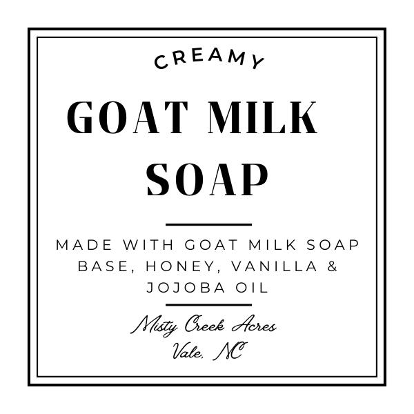 Handmade Vanilla Creamy Goat Milk Bar Soap Nourish Your Skin Naturally Body Care Body Wash Natural Fragrance Scented Jojoba Nourishing Cleansing Cleanser